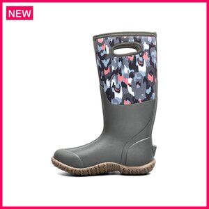 Waterproof Rain Boots Mid-Calf Height Steel Shank Support All-Day Wear